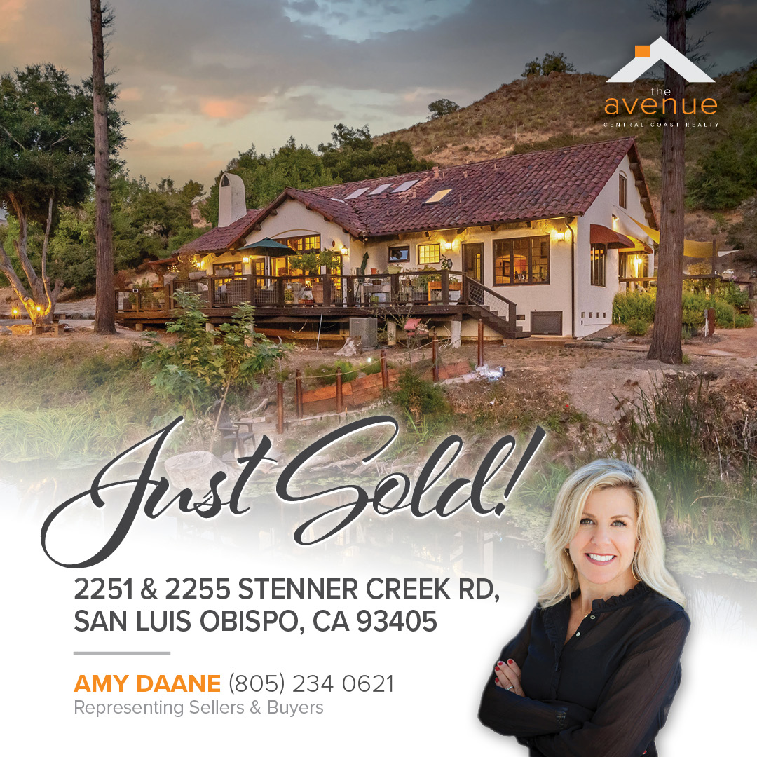 🏡 ✨MAKING IT SO! Congrats Amy Daane on the Sale of 2251 & 2255 Stenner Creek Rd, San Luis Obispo, CA 93405 - representing the sellers and buyers.
