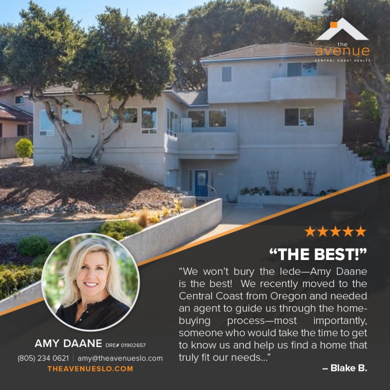 Another 5 Star Review/Testimonial for Amy Daane!