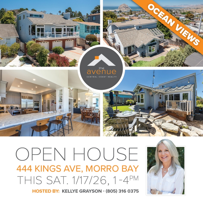 OPEN HOUSE in Morro Bay this Sat