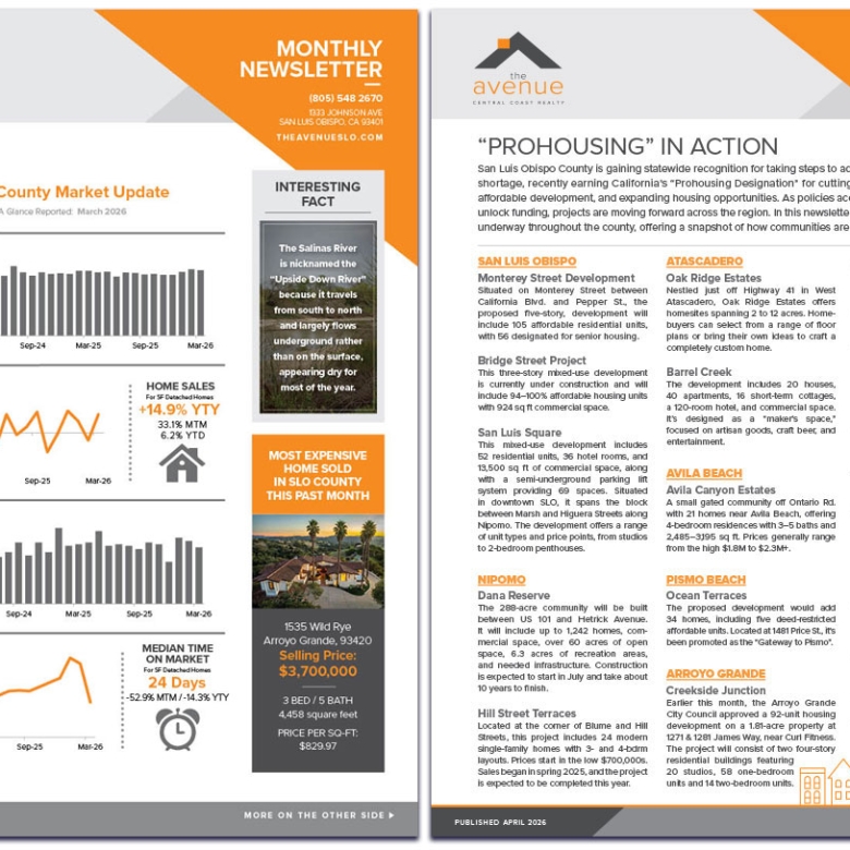 Avenue APRIL 2026 Newsletter / “PROHOUSING” In Action