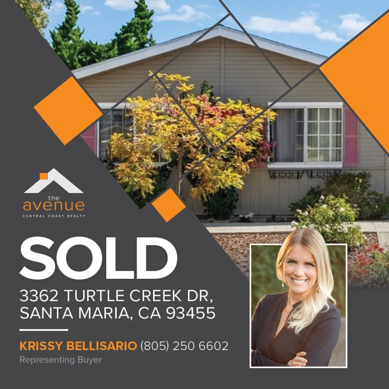 Congrats Krissy on Closing 3362 Turtle Creek Dr, Santa Maria