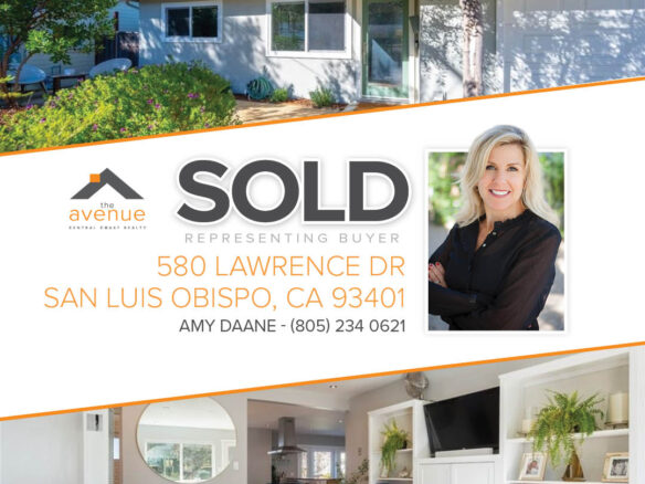 SOLD-580 Lawrence Dr San Luis Obispo, CA 93401, Amy Daane