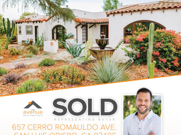SOLD: 657 Cerro Romauldo Ave., San Luis Obispo, CA 93405