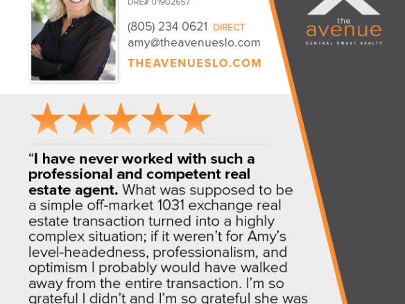 5 Star Testimonial for Amy Daane