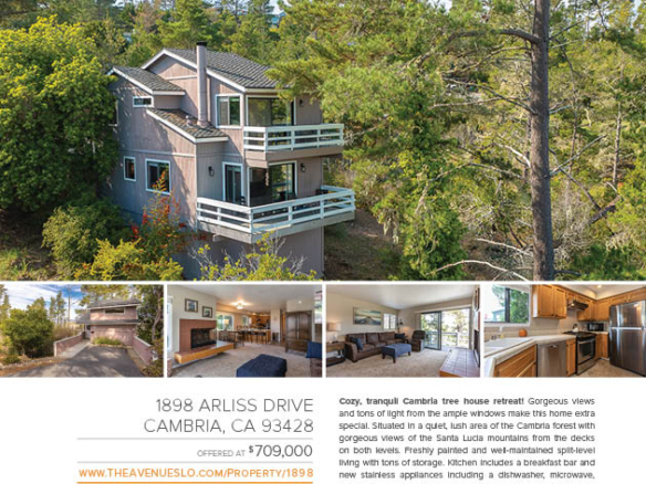 For Sale: 1898 Arliss Drive, Cambria, CA 93428