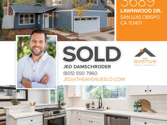 SOLD - 3689 Lawnwood Dr, San Luis Obispo, CA 93401