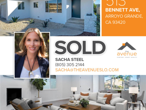 Closing in Arroyo Grande - 513 Bennett Avenue - Sacha Steel