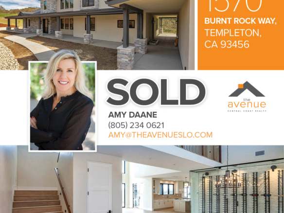 SOLD! 1570 Burnt Rock Way, in Templeton - Amy Daane