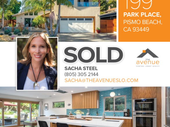 🏡 Congrats Sacha on your latest closing at 119 Park Place, Pismo Beach!