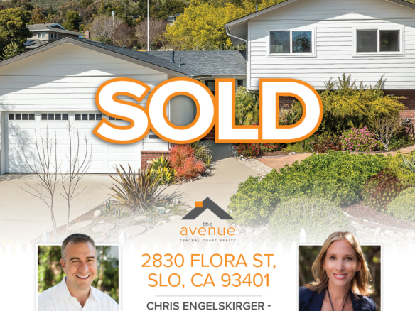 Congratulations Chris and Sacha on the co-listing escrow closure of 2830 Flora St. SLO