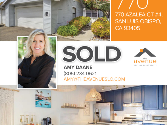 Amy Daane closing of 770 Azalea Ct #4, San Luis Obispo, CA 93401