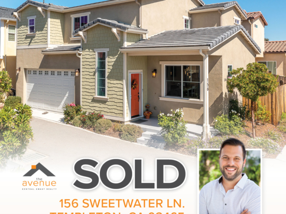 🏡😀 Congrats Jed on your recent closing in TEMPLETON! 🗣 156 Sweetwater Ln., Templeton, CA 93465