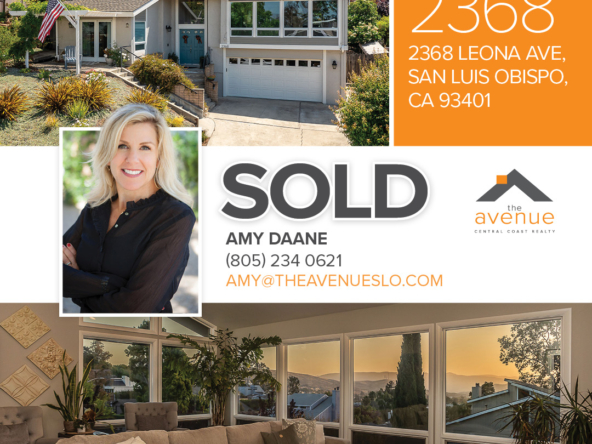 ???? SOLD! Congrats Amy Daane on the Sale of 2368 Leona Ave, San Luis Obispo, CA 93401.