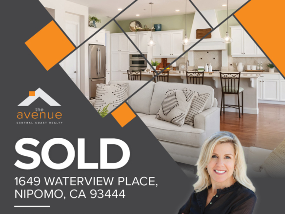 🏡 😀 Escrow Closed! Congrats Amy Daane on the Sale of 1649 Waterview Place, Nipomo, CA 93444.