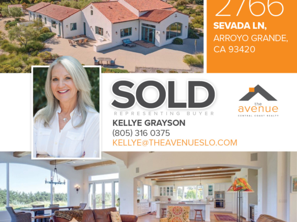 🏡 😀 ESCROW CLOSED! Congrats Kellye Grayson on the Closing of 2766 Sevada Ln, Arroyo Grande, CA 93420.