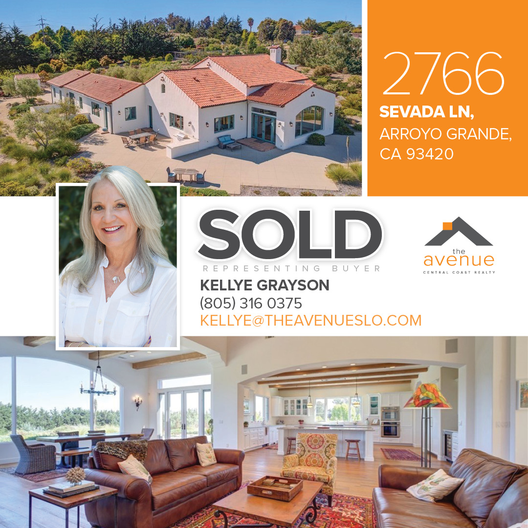 🏡 😀 ESCROW CLOSED! Congrats Kellye Grayson on the Closing of 2766 Sevada Ln, Arroyo Grande, CA 93420.