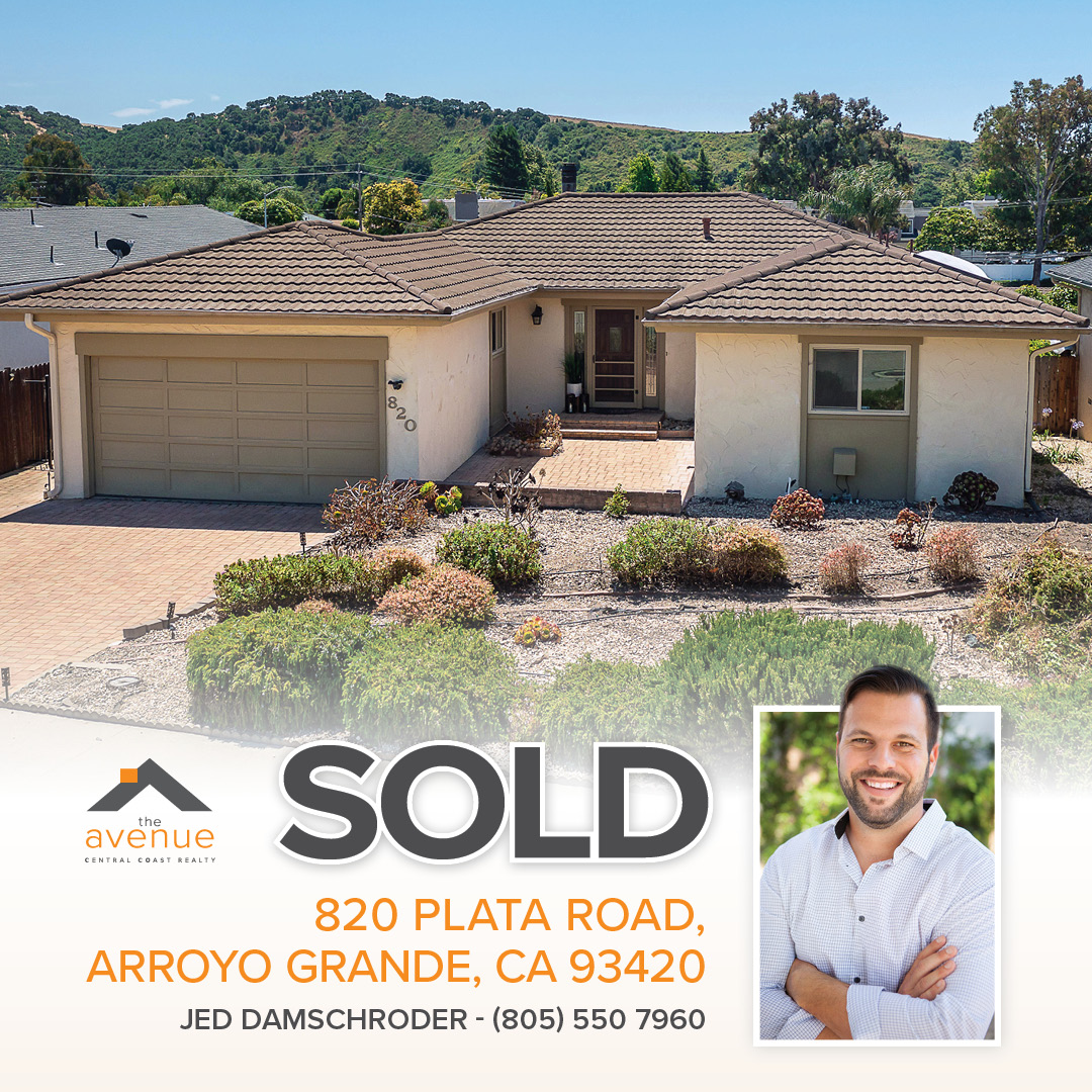 820 Plata Road, Arroyo Grande, CA 93420 - SOLD Jed Damschroder