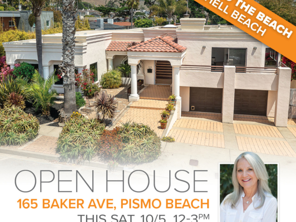 165 Baker Ave, Pismo Beach, CA 93449 OPEN HOUSE - Sat. 10/5, 12-3pm