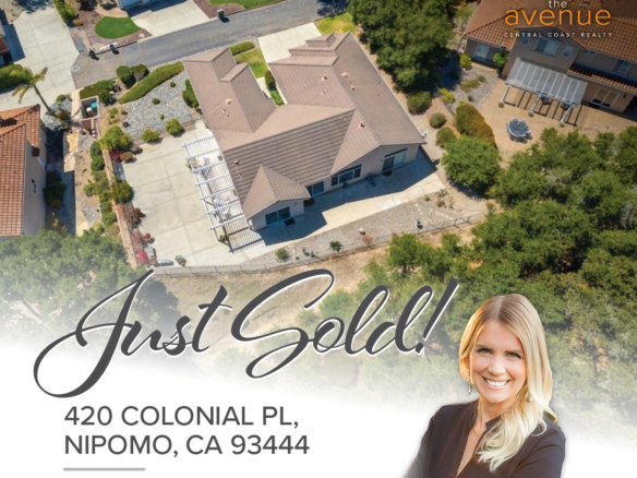 🏡 🗝️ Congratulations Krissy Bellisario on your closing of 420 Colonial Pl, Nipomo, CA 93444
