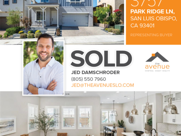 👏🏡 ANOTHER CLOSING - Congrats Jed Damschroder on your recent closing of 3757 Park Ridge Lane, San Luis Obispo, CA 93401 -