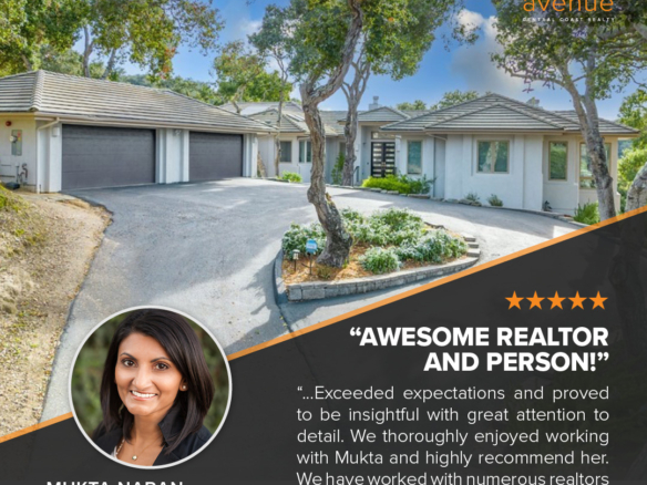 Another GREAT 5-Star ⭐️⭐️⭐️⭐️⭐️ Review for Mukta Naran of The Avenue Central Coast Realty