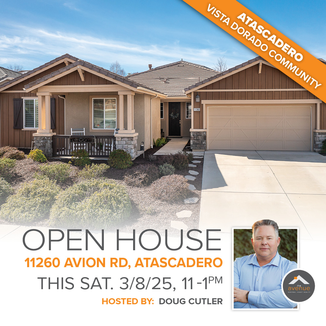 OPEN HOUSE - 11260 Avion Rd,
Atascadero, CA 93422