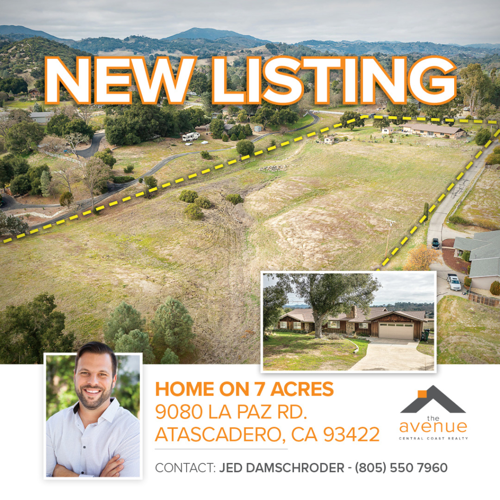 🏡 🌳 NEW LISING in coveted Southwest Atascadero: 9080 La Paz Rd., Atascadero, CA 93422