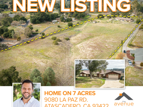 🏡 🌳 NEW LISING in coveted Southwest Atascadero: 9080 La Paz Rd., Atascadero, CA 93422