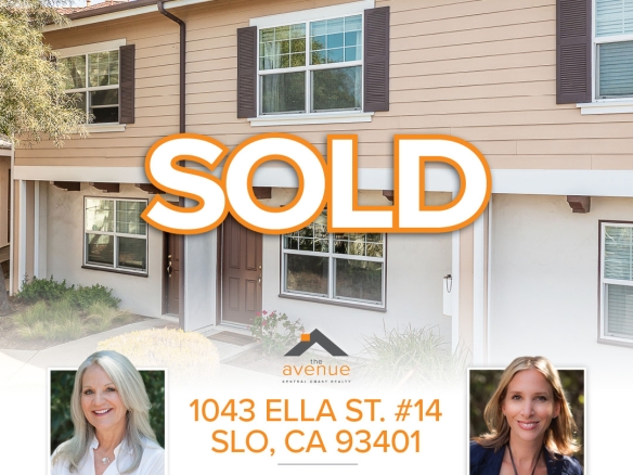🏡 Escrow Closed! Congrats Kellye Grayson for representing the seller and Sacha Steel with the buyer on 1043 Ella Street #14 San Luis Obispo, CA 93401.