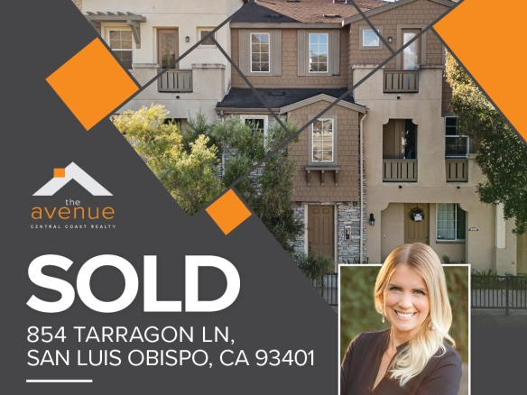 🏡 😃 Yet Another Escrow Closed for Krissy Bellisario! SLO Townhome - 2 bed/3 bath - 854 Tarragon Ln, San Luis Obispo, CA 93401