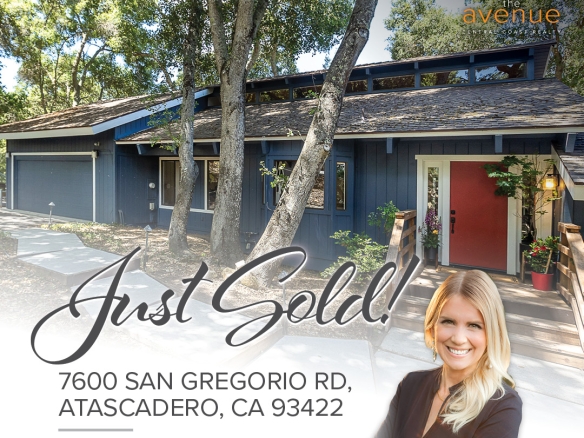 🏡 JUST SOLD! Congrats Krissy Bellisario on your sale of - 7600 San Gregorio Rd, Atascadero, CA 93422. Representing the seller.