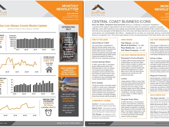 The Avenue AUGUST 2025 NEWSLETTER