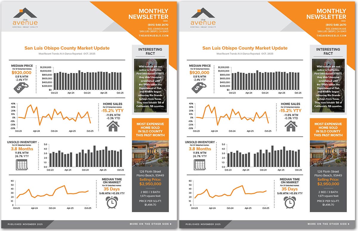 The Avenue Central Coast Realty Nov 2025 Newsletter
