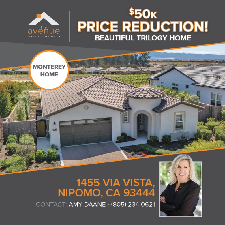 50k PRICE REDUCTION in Nipomo-Monterey