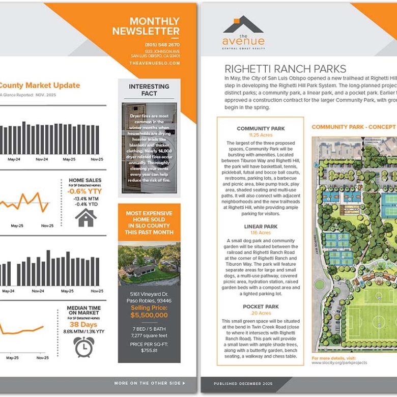 Avenue DEC. 2025 Newsletter / RIGHETTI RANCH PARKS