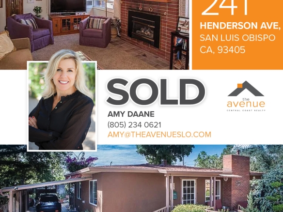 🏡 ✨Another SLO closing for Amy Daane - 241 Henderson Ave, San Luis Obispo - representing seller & buyer.