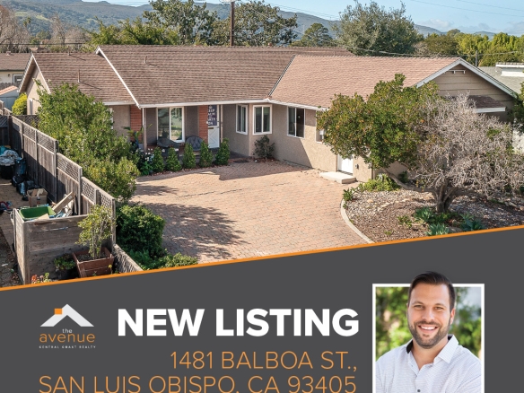 🏡 NEW LISTING: Nicely maintained 4-bed home + new 2-bed ADU in SLO - 1481 Balboa St, San Luis Obispo, CA 93405.