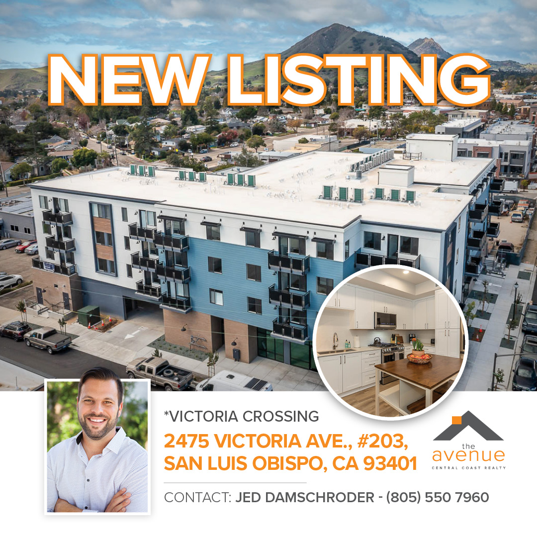 🏡 NEW LISTING: Modern and stunning 2-bedroom loft in the heart of SLO - 2475 Victoria Ave., #203, San Luis Obispo, CA 93401.