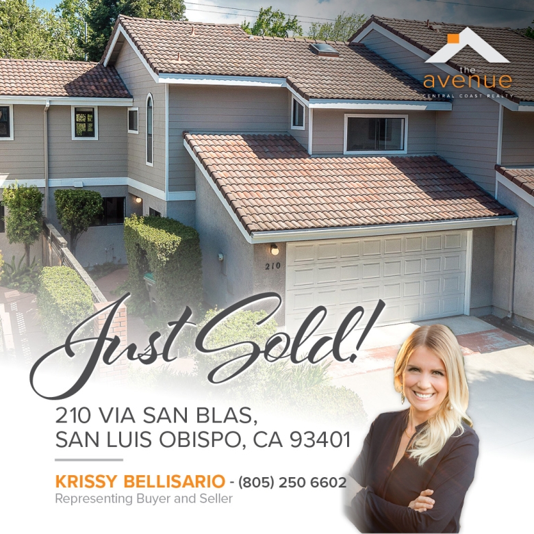Congrats Krissy on your Closing at 210 Via San Blas, SLO