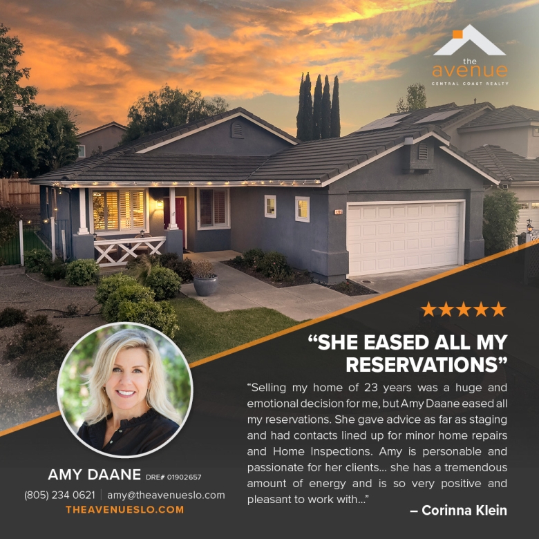 Another great client testimonial for Amy Daane