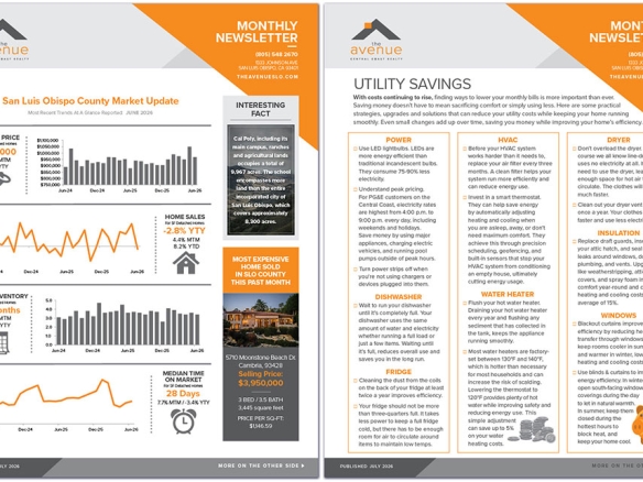 The Avenue Central Coast Realty Newsletter July 2026
