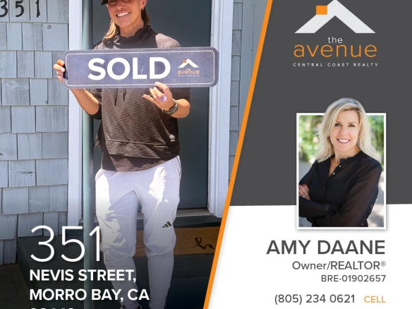 🏡 SOLD in Morro Bay! Congrats Amy Daane on your sale of 51 Nevis Street, Morro Bay, CA 93442